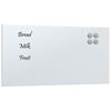 vidaXL Magnettafel Wandmontage Wei&szlig; 60x30 cm Hartglas