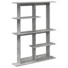 vidaXL Wandregal Wandhalterung Grau 102 x 20 x 130 cm Holzwerkstoff