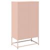 vidaXL Highboard Rosa 68x39x123 cm Stahl