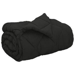vidaXL Winterbettdecke 135 x 200 cm 450 g/m&sup2; Schwarz