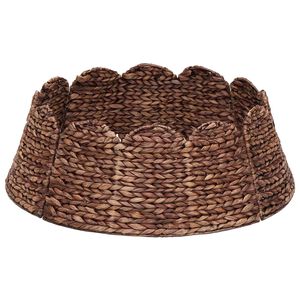 vidaXL Weihnachtsbaumkragen Rund Braun Durchmesser 45 x 22 cm