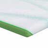 vidaXL Matratzenauflage Wei&szlig; und Gr&uuml;n 80 x 200 cm Jacquard Stoff