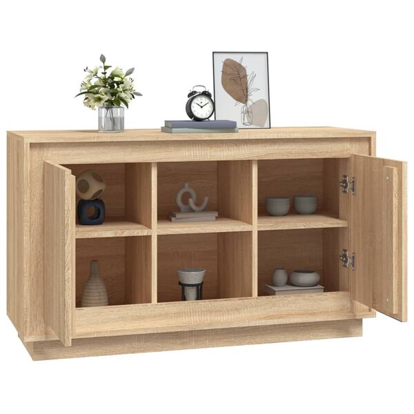 vidaXL Sideboard Sonoma-Eiche 102x35x60 cm Holzwerkstoff