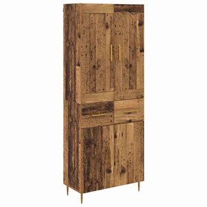 vidaXL Highboard Altholz 69,5 x 34 x 180 cm Holzwerkstoff