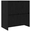vidaXL Sideboards 2 pcs Schwarz Eichen-Optik 70 x 41 x 75 cm