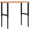 vidaXL Werkbank 100x60x(73-99,5) cm Massivholz Buche Rechteckig