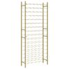 vidaXL Weinregal f&uuml;r 96 Flaschen Golden Metall