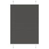 vidaXL Plissee Schwarz 95x100 cm Stoffbreite 94,4 cm Polyester