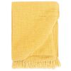 vidaXL &Uuml;berwurf Baumwolle 160x210 cm Senfgelb