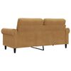 vidaXL 2-Sitzer-Sofa Braun 140 cm Samt