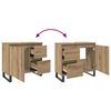 vidaXL Waschbeckenunterschrank Artisan-Eiche 65x33x60 cm Holzwerkstoff