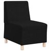 vidaXL Modulares Armfreies Sofa 3 pcs Schwarz 55 x 74 x 82 cm Stoff