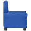vidaXL Kindersofa Blau Kunstleder