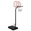 vidaXL Basketballst&auml;nder Wei&szlig; 237-307 cm Polyethylen