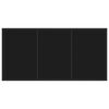 vidaXL Garten Essgruppe 5 pcs Schwarz Poly Rattan
