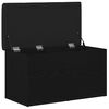 vidaXL Sitzbank mit Stauraum Schwarz Eichen-Optik 82 x 42 x 45 cm