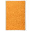 vidaXL Fu&szlig;matte Waschbar Orange 60x90 cm