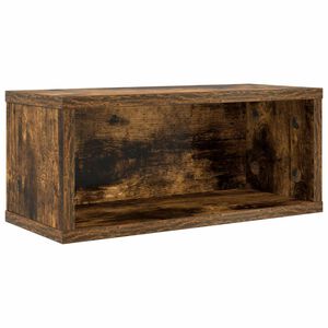 vidaXL CD Aufbewahrungsregal Raucheiche 40 x 17 x 17 cm Holzwerkstoff