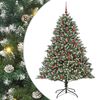 vidaXL Künstlicher Weihnachtsbaum mit 300 LEDs Grün 126 x 126 x 180 cm