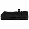 vidaXL G&auml;stetuch SOLUND 2 Stk. Schwarz 15 x 21 cm 550 gsm