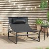 vidaXL Gartenliege Anthrazit 87x74x73 cm Stahl und Textilene