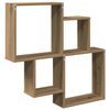 vidaXL Wandregal Artisan-Eiche 80x15x78,5 cm Holzwerkstoff