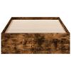 vidaXL Bettgestell mit Schubladen R&auml;uchereiche 100x200cm Holzwerkstoff