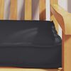 vidaXL Palettenkissenset 2 pcs Schwarz 200 x 40 x 8 cm Oxford-Gewebe