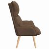 vidaXL Sessel Braun 69 x 74 x 93 cm Stoff und Sperrholz