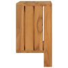 vidaXL Handtuchregal zur Wandmontage 35×20×35 cm Teak Massivholz