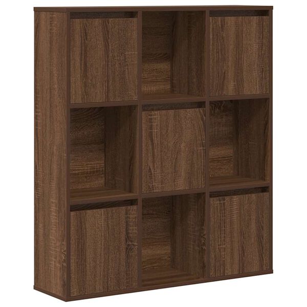 vidaXL Bücherregal Braun Eichen-Optik 89x24x101,5 cm Holzwerkstoff