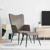 vidaXL Relaxsessel mit Hocker Taupe Stoff