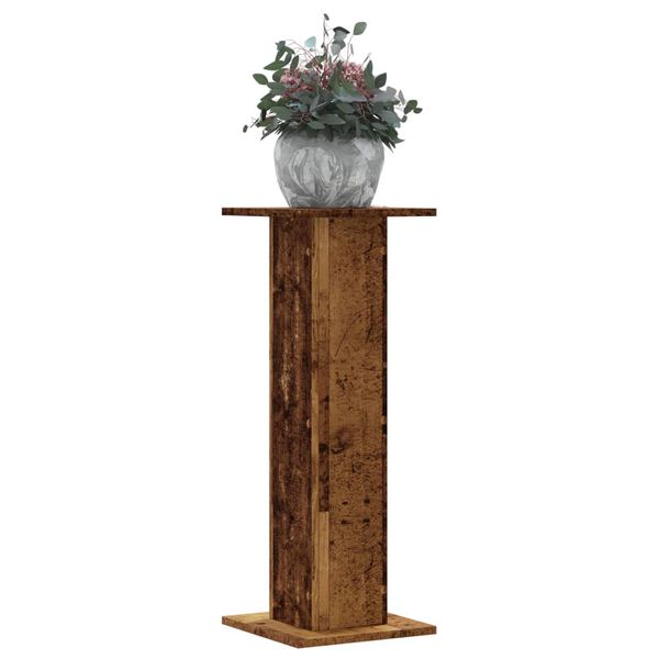 vidaXL Pflanzenst&auml;nder 2 Stk. Altholz-Optik 30x30x80 cm Holzwerkstoff