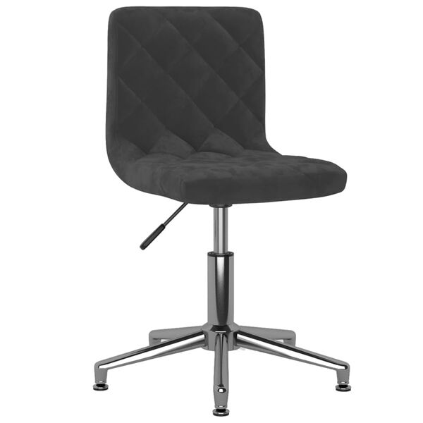 vidaXL B&uuml;rostuhl Drehbar Schwarz Samt