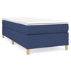 vidaXL Boxspringbettgestell Blau 90x190 cm Stoff