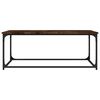 vidaXL Couchtisch R&auml;uchereiche 102x50x40 cm Holzwerkstoff und Eisen