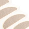 vidaXL Stufenmatten 15 Stk. 65x21x4 cm Wei&szlig; und Braun Halbrund Gro&szlig;