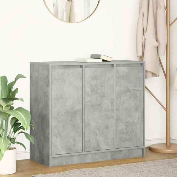 vidaXL Sideboard Betongrau 85x34x76 cm Holzwerkstoff