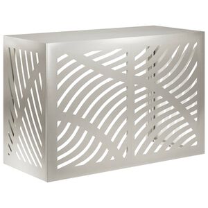vidaXL Klimaanlagenabdeckung Silber 90 x 40 x 60 cm Edelstahl
