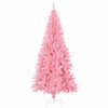 vidaXL Weihnachtsbaum mit 300 LEDs mit Ständer Rosa 210 cm PVC