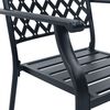 vidaXL 3-tlg. Bistro-Set Stahl Schwarz