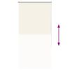 vidaXL Verdunkelungsrollo Cremewei&szlig; 80x130cm Stoffbreite 75,7 cm