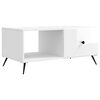 vidaXL Couchtisch Hochglanz Wei&szlig; 90 x 50 x 40 cm Holzwerkstoff