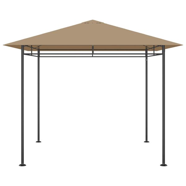 vidaXL Pavillon 3x3x2,7 m Taupe 180 g/m²