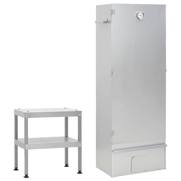 vidaXL R&auml;ucherofen mit Tisch Verzinkter Stahl