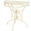 vidaXL Beistelltisch Vintage-Stil Halbrund Metall 72 x 36 x 74 cm Gold
