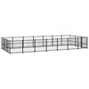 vidaXL Outdoor-Hundezwinger Stahl 19,76 m&sup2;
