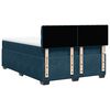 vidaXL Boxspringbett mit Matratze Blau 140x190 cm Samt