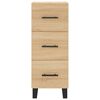 vidaXL Sideboard Sonoma-Eiche 34,5x34x90 cm Holzwerkstoff