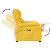 vidaXL Massagesessel mit Aufstehhilfe Gelb Stoff